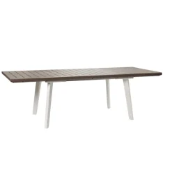 Keter Mobili Da Giardino E Accessori|Tavolo da esterno allungabile "harmony" in polipropilene cappuccino 162/241x100,5x76,5 cm