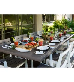 Keter Mobili Da Giardino E Accessori|Tavolo da esterno allungabile "harmony" in polipropilene cappuccino 162/241x100,5x76,5 cm