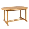 Online Tavolo da esterno allungabile ovale in legno  di acacia 150/200x100x75 cm Mobili Da Giardino E Accessori