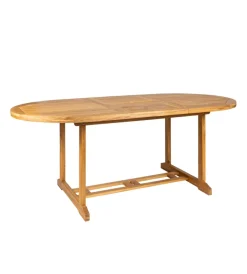 Online Tavolo da esterno allungabile ovale in legno  di acacia 150/200x100x75 cm Mobili Da Giardino E Accessori