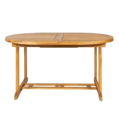 Online Tavolo da esterno allungabile ovale in legno  di acacia 150/200x100x75 cm Mobili Da Giardino E Accessori