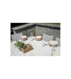 Mobili Da Giardino E Accessori- Tavolo da esterno allungabile solaria "giacinto" in alluminio bianco 100/150x150x77 cm