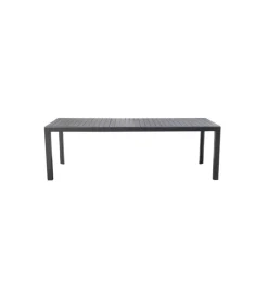 New Tavolo da esterno allungabile solaria "naxos" in alluminio antracite 160/240x90x77 cm Mobili Da Giardino E Accessori