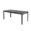Clearance Tavolo da esterno allungabile "california" in ferro e polietilene antracite 180/240x90x75 cm Mobili Da Giardino E Accessori