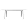 Tavolo da esterno allungabile solaria "san donato" in alluminio bianco 160/240x102x75 cm Mobili Da Giardino E Accessori