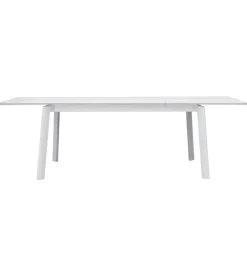 Tavolo da esterno allungabile solaria "san donato" in alluminio bianco 160/240x102x75 cm Mobili Da Giardino E Accessori