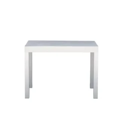 Discount Tavolo da esterno allungabile solaria "spalato" in alluminio bianco e piano in vetroceramica 104/208x75x75 cm Mobili Da Giardino E Accessori