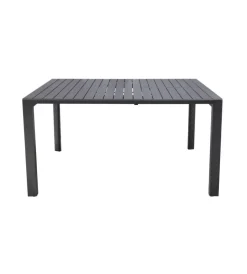 Mobili Da Giardino E Accessori|Tavolo da esterno allungabile solaria "giacinto" in alluminio antracite 100/150x150x77 cm