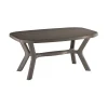 New Tavolo  da esterno "antibe" in polipropilene taupe 160x90x73 cm Mobili Da Giardino E Accessori