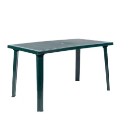 Discount Tavolo da esterno "domingo" in polipropilene verde 130x75x73 cm Mobili Da Giardino E Accessori