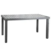 Mobili Da Giardino E Accessori-EuroGarden Tavolo da esterno in alluminio grigio 152x90x75 cm