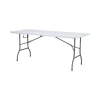 Mobili Da Giardino E Accessori- Tavolo da esterno rettangolare pieghevole solaria "catering" con maniglia in polietilene 180x75x74 cm