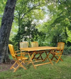 Discount Tavolo da esterno rettangolare pieghevole 
