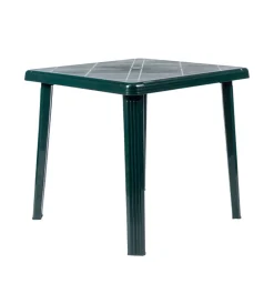 New Tavolo da esterno "rodi" in polipropilene verde 75x75x73 cm Mobili Da Giardino E Accessori