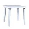 Mobili Da Giardino E Accessori- Tavolo da esterno "rodi" in polipropilene bianco 75x75x73 cm
