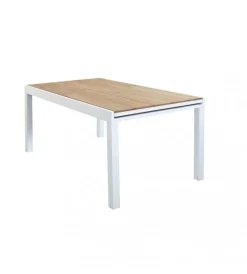 Mobili Da Giardino E Accessori|Tavolo da giardino allungabile elica garden "cayman" in alluminio bianco e polywood 160/240x95x74 cm