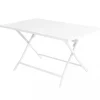 Mobili Da Giardino E Accessori- Tavolo da giardino pieghevole elica garden "alabama" in alluminio bianco 77x130x73 cm