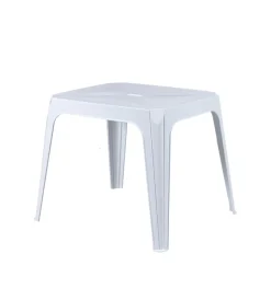 Mobili Da Giardino E Accessori- Tavolo per bambini "baby dady" in polipropilene bianco 48x56x45 cm