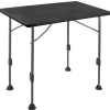 Brunner Campeggio|Tavolo pieghevole da campeggio "linear 100" in acciaio nero 100x68x63/83 cm