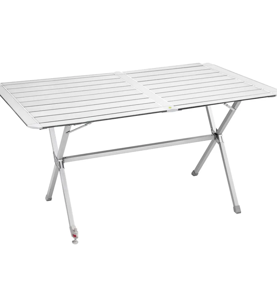 Campeggio-Brunner Tavolo pieghevole da campeggio "silver gapless level 6" in alluminio 140x81x70 cm
