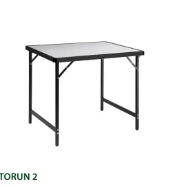 Brunner Campeggio|Tavolo pieghevole da campeggio "torun 2" in acciaio e alluminio 80x60x71 cm