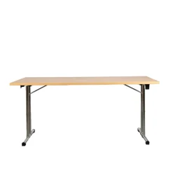 Discount Tavolo pieghevole "fold" con fusto cromato, 160x72,5x80 cm Tavoli