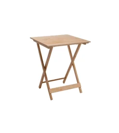 Tavoli- Tavolo quadrato pieghevole salvaspazio "napoli" in legno 60x60x75 cm