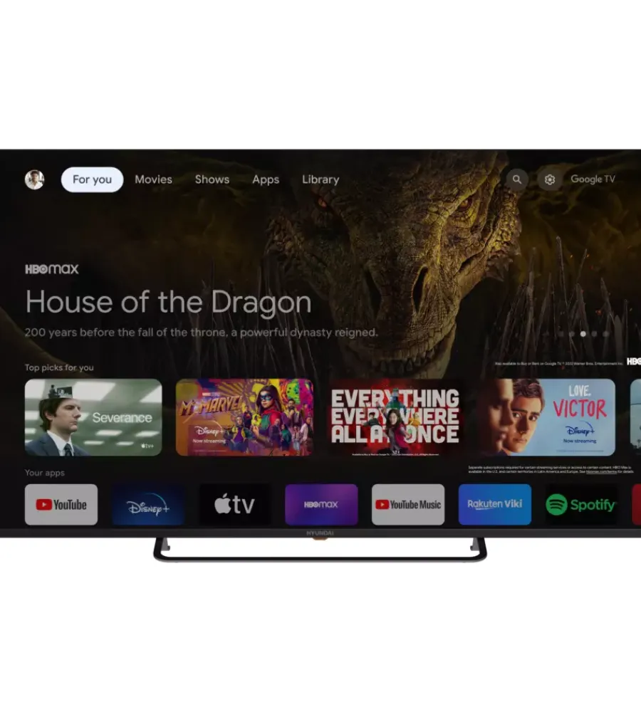 Grandi Elettrodomestici-Hyundai Televisore frameless "hn-65va3usg" ultra hd 4k 65"
