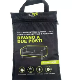 Mobili Da Giardino E Accessori- Telo di copertura per divano 2 posti essenza 155x95x70 cm