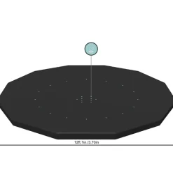 Telo di copertura per piscina fuori terra rotonda da 366 cm 