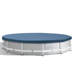 Intex Piscine|Telo di copertura rotondo per piscine specifico per modello metal e prisma frame 366x366x25 cm - cod. 28031