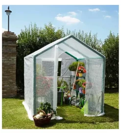 Verdemax Coltivazione E Cura|Telo di ricambio per serra violetta in pe rinforzato trasparente 200x200x220 cm
