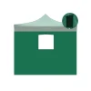 Discount Telo laterale con finestra per gazebo riviera in tessuto impermeabile e anti uv verde 3x3 m Coperture Per Esterno E Accessori