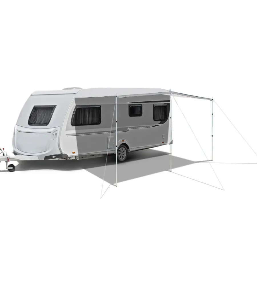 Outlet Telo ombreggiante per caravan "carashade" in acciaio e poliestere 300x240 cm. Campeggio