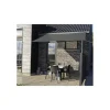 Outlet Telo parasole quadrato in poliestere grigio 3x3 m Coperture Per Esterno E Accessori