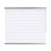 Tessile D'Arredo|Tenda a rullo doppia "platinum" bianco, 100x250 cm