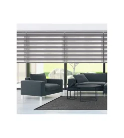 Tessile D'Arredo- Tenda a rullo "duolux" argento, 100x250 cm