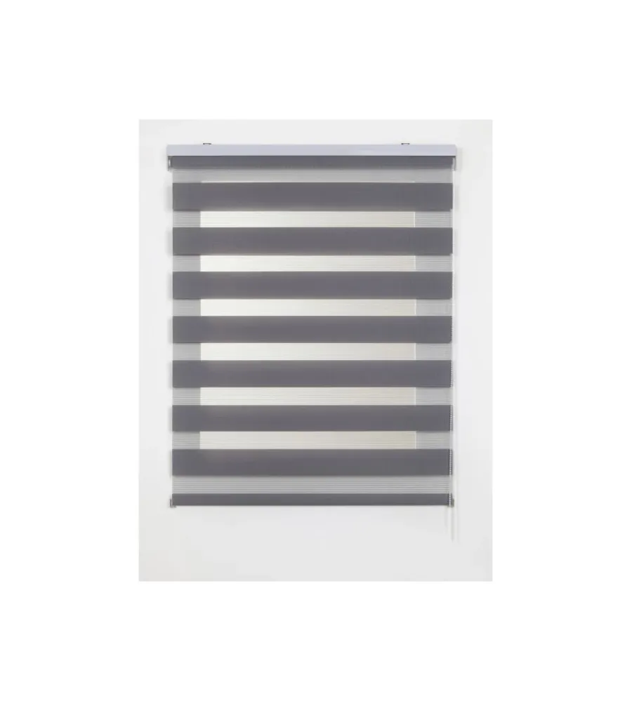 Tessile D'Arredo- Tenda a rullo "duolux" argento, 140x180 cm