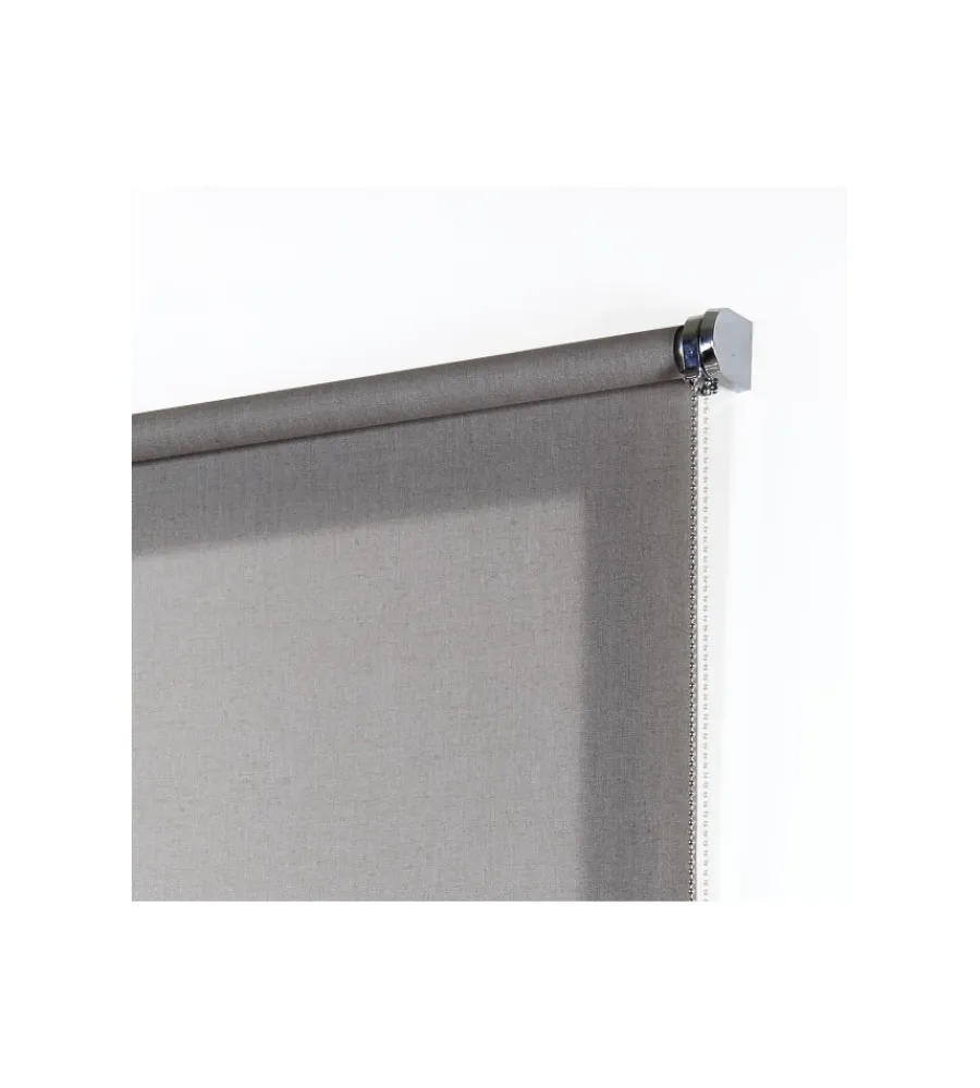 Tessile D'Arredo- Tenda a rullo effetto lino color roccia, 45x180 cm