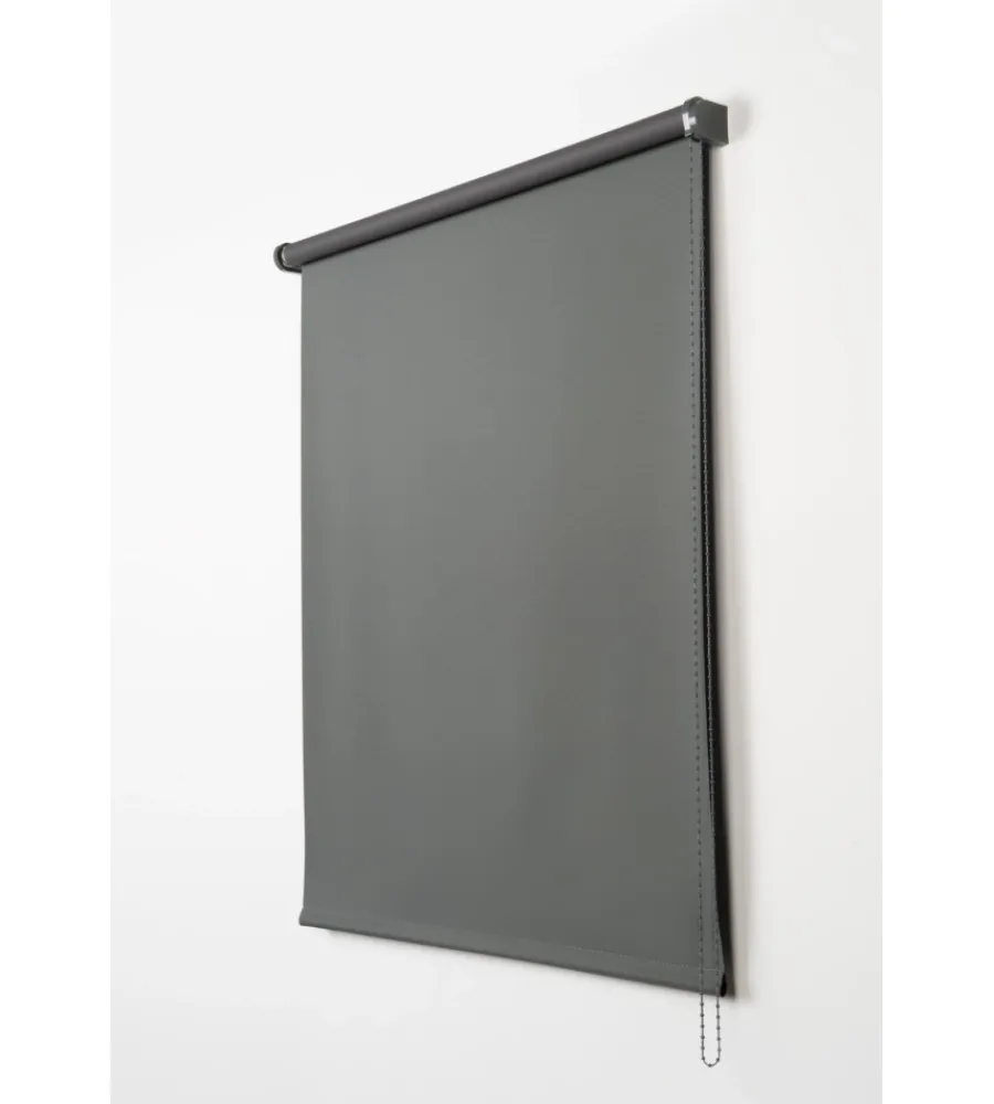 Tessile D'Arredo- Tenda a rullo roll-up oscurante grigio grafito, 60x180 cm