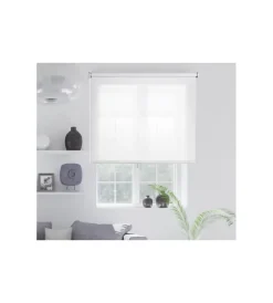 Tessile D'Arredo|Tenda a rullo "screen" bianco, 120x250 cm