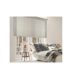 Tessile D'Arredo- Tenda a rullo semifiltrante lino grigio, 100x250 cm