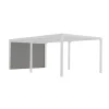 Clearance Tenda accessoria con binario per pergola bioclimatica da esterno "per3630bi" e "per3660bi", 340x220 cm Coperture Per Esterno E Accessori