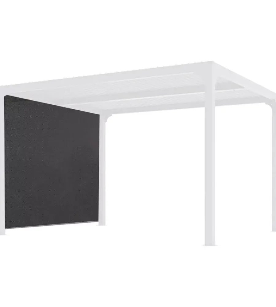 Coperture Per Esterno E Accessori-Habrita Tenda accessoria con binario per pergola bioclimatica da esterno "per2430bi" e "per3630bi", 280x220 cm