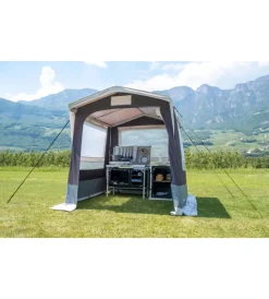Campeggio-Brunner Tenda cucina da campeggio "gusto iii ng" grigio 200x200x195/215 cm