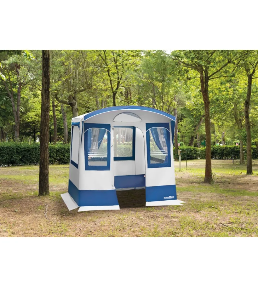 Campeggio-Brunner Tenda cucina da campeggio con tetto arcuato "camp inn" 220x160x195/220 cm