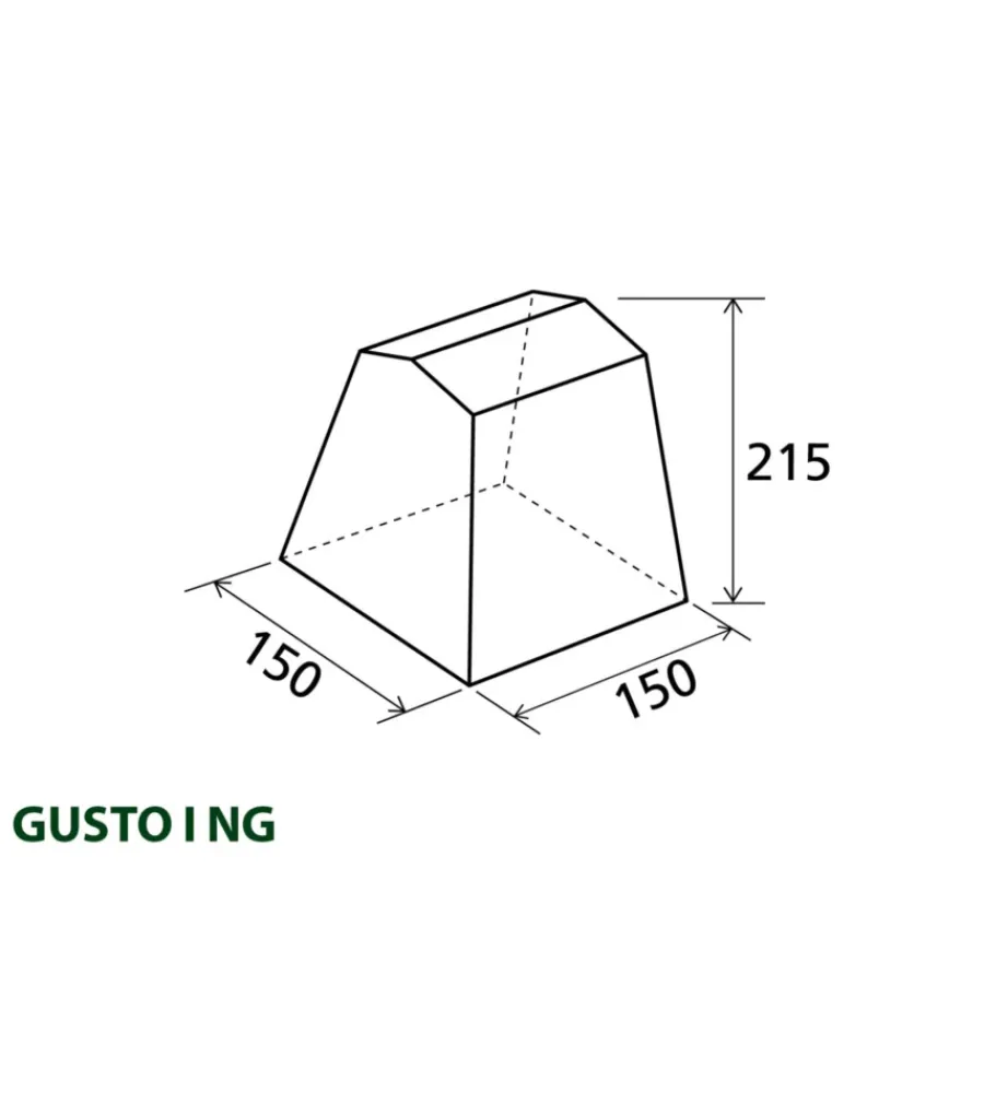 Campeggio-Brunner Tenda cucina da campeggio "gusto i ng" blu 150x150x195/215 cm