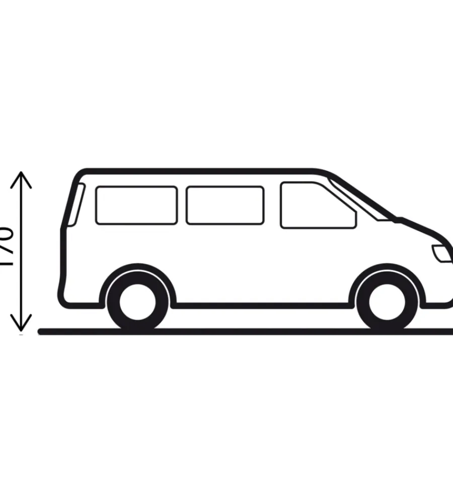 Sale Tenda da campeggio per van posteriore "pilote caddy 4" 135x135x170/200 cm Campeggio