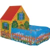 Giochi E Casette Bimbo|Tenda da esterno per bambini modello casetta con giardino, 150x90x110 cm