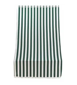 Coperture Per Esterno E Accessori- Tenda da sole con anelli per porta essenza righe verdi h 300x140 cm